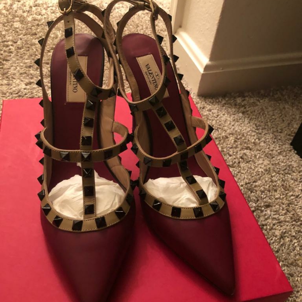 Valentino Multicolor Leather Rockstud